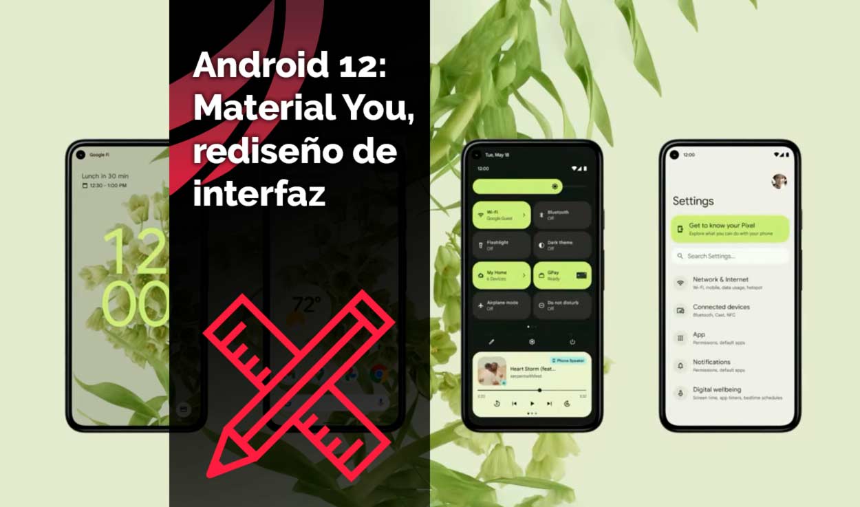 Android 12: Material You, rediseño de interfaz