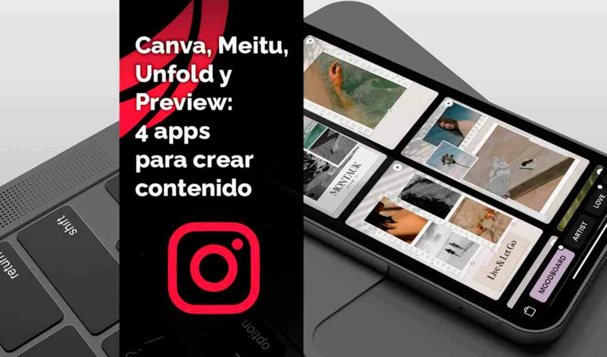 Las 4 mejores apps para crear contenido en Instagram