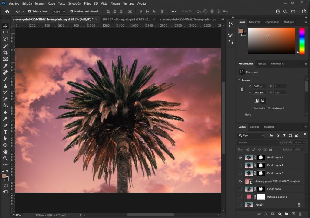 como recortar una imagen en photoshop