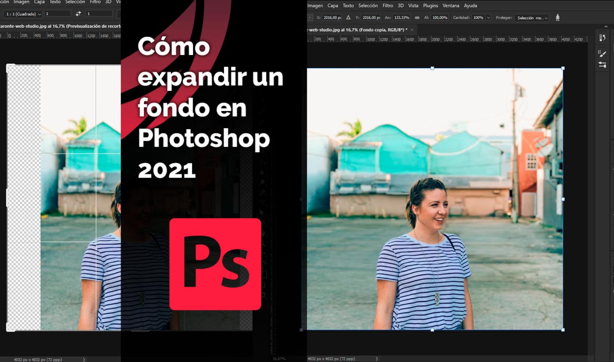 Cómo expandir imagen en Photoshop - Caronte Web Studio