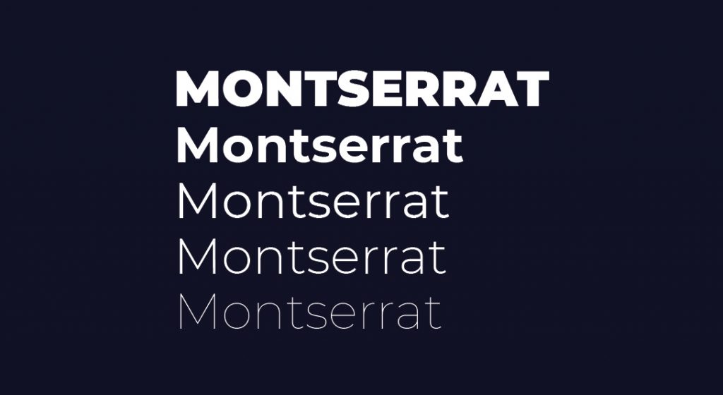 Mejor tipografía gratuita Montserrat