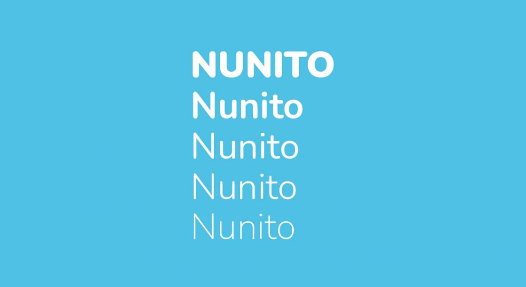 Descarga las mejores tipografías Nunito