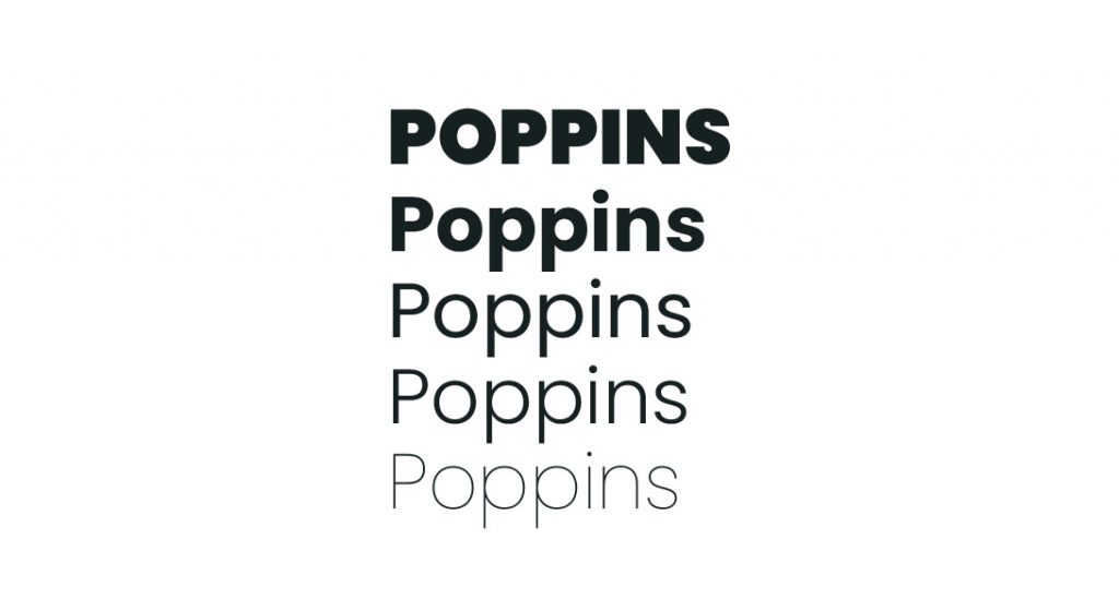 Descargar gratis tipografía Poppins