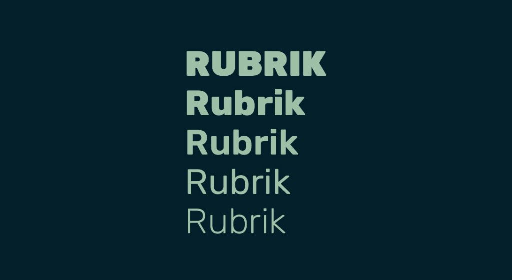 Descargar gratis fuente Rubrik