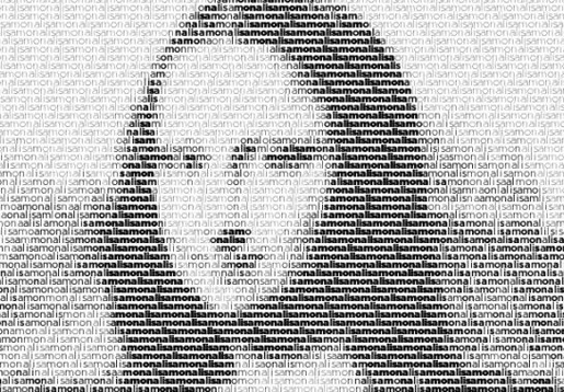 Arte ASCII - Cuadro de La Gioconda