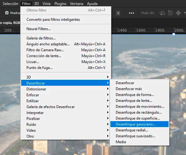 como desenfocar el fondo con photoshop