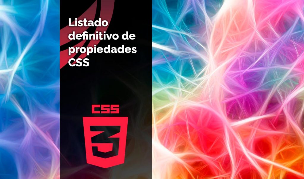 Listado completo de propiedades CSS.