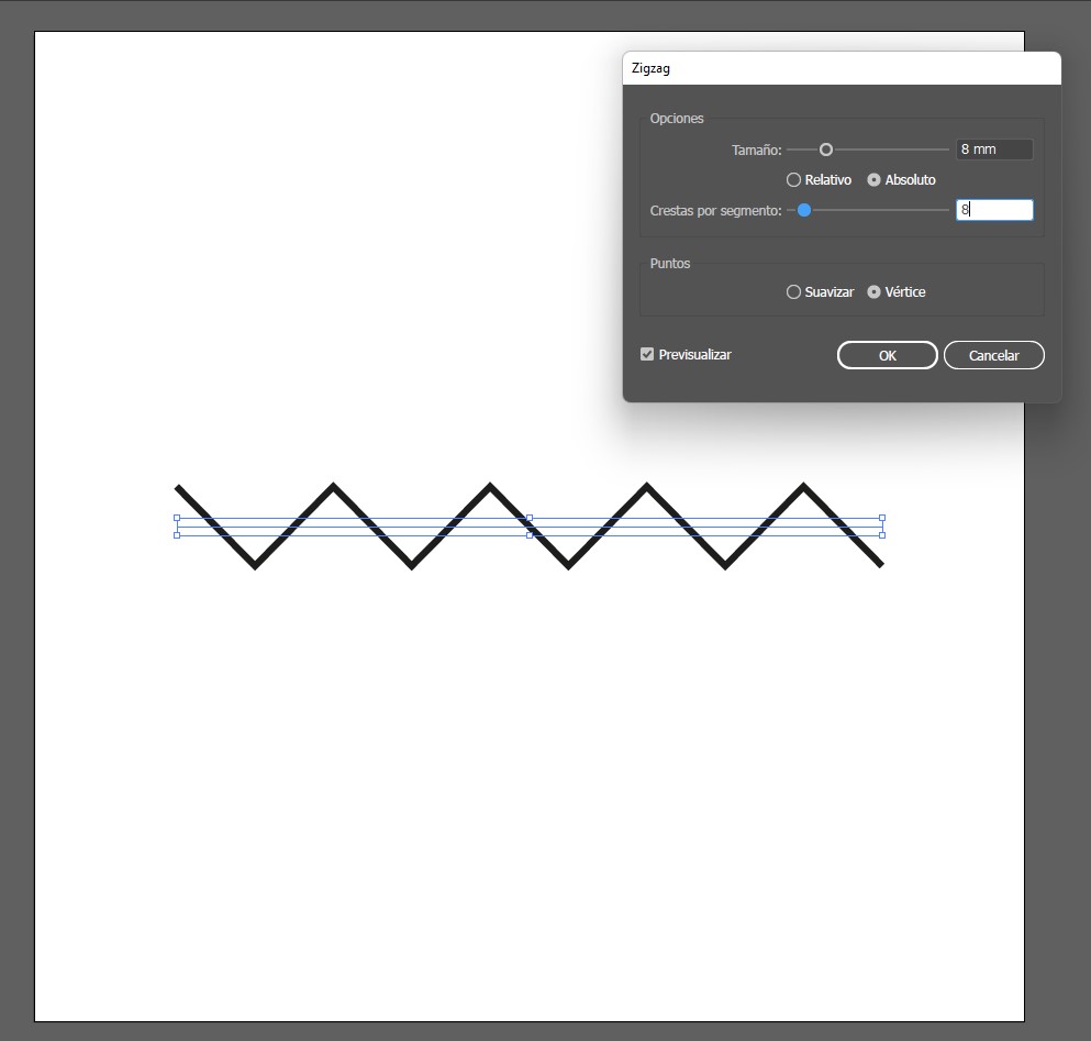 ondas en Illustrator paso 3