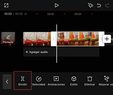 Cómo eliminar una parte de un vídeo en CapCut