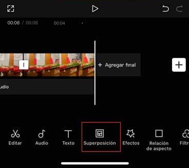 Cómo hacer superposición en CapCut
