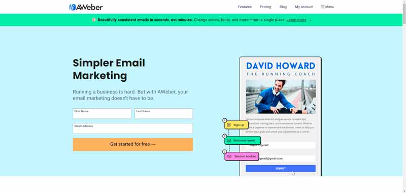 Alternativas a Mailchimp: Aweber