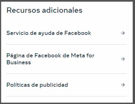 Contactar con el soporte de Facebook