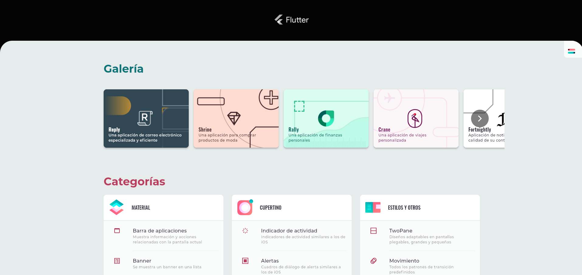 Flutter para desarrollo web - Caronte Web Studio