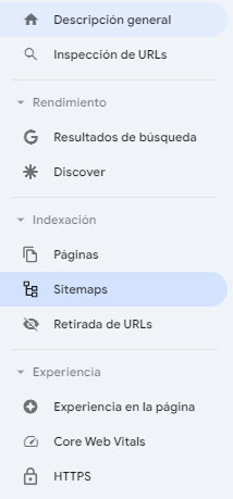 Ver un sitemap a Google Search Console