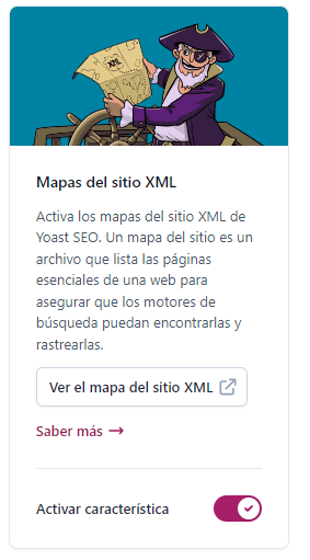 Activar sitemap con Yoast SEO