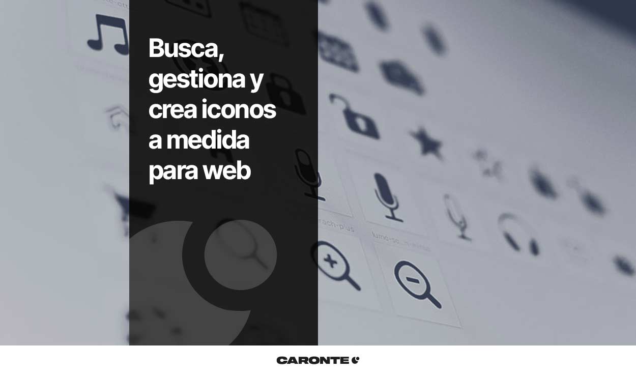 Busca, gestiona y crea iconos personalizados para web