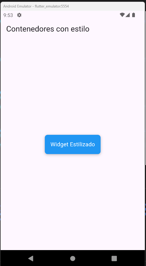 Cómo crear tu primera App con Flutter: Styled widgets