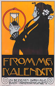 Cartel anunciador del calendario Fromme