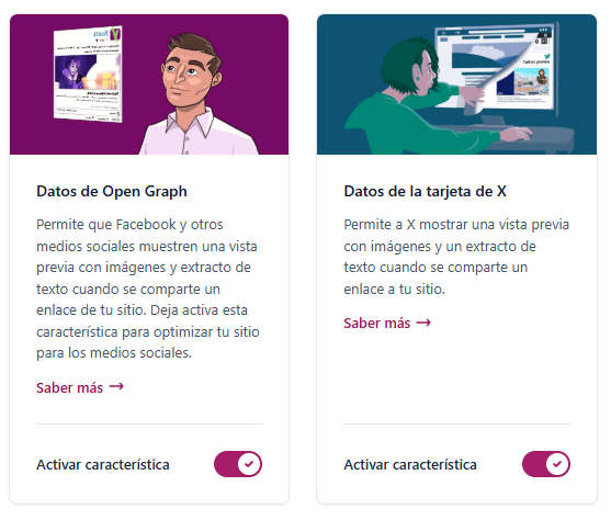 Donde se encuentran las etiquetas Open Graph en Yoast SEO