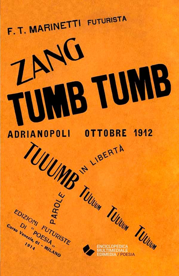 Cartel Zang Tumb Tumb del futurismo