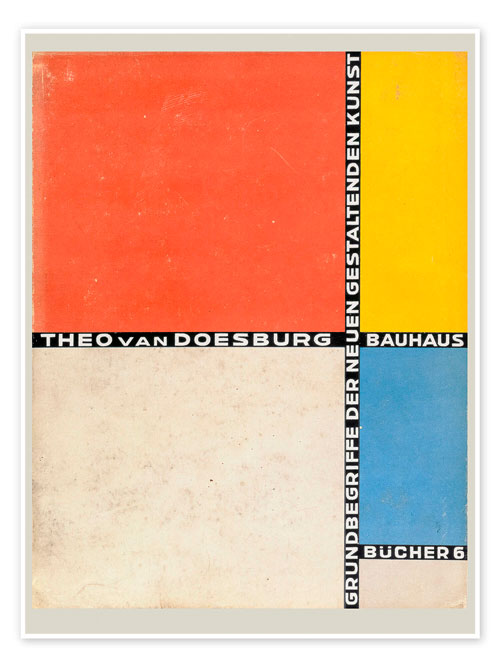 Cartel de la Bauhaus del neoplasticismo