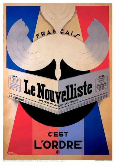 Cartel Le Nouvelliste del Art Deco