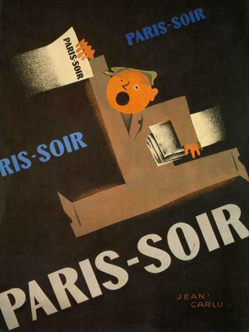 Cartel Paris-Soir del Art Deco