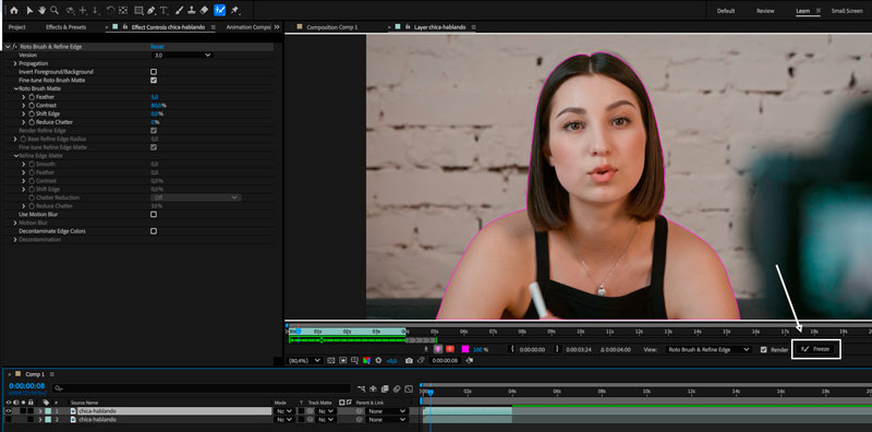 Eliminar fondo de un video en After Effects