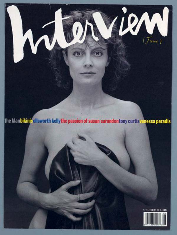 Portada de Interview por Tibor Kalman
