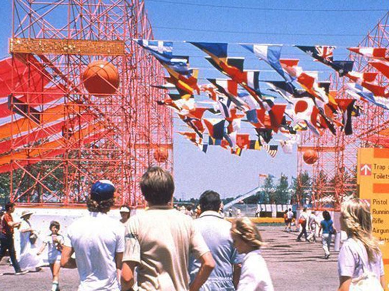 Juegos Olímpicos 1984 en Los Ángeles, por Deborah Sussman