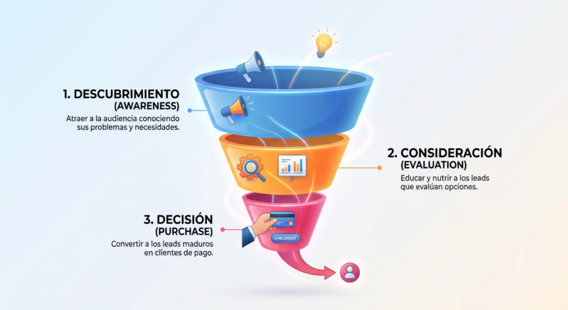 Funnel de etapas de leads