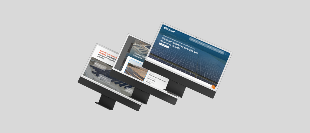 Ejemplo de diseño web de Caronte